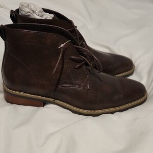 Men's Sonoma Brown Leather Ankle Boots